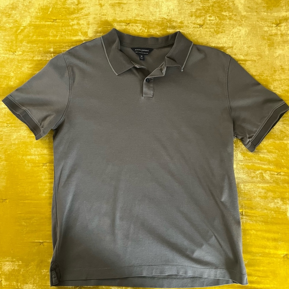 Banana Republic Olive Polo Shirt Classic Style
